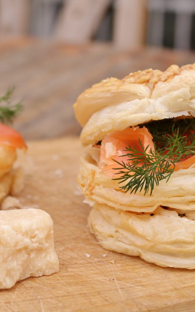 Smoked Salmon & Parmesan Brunch Tarts