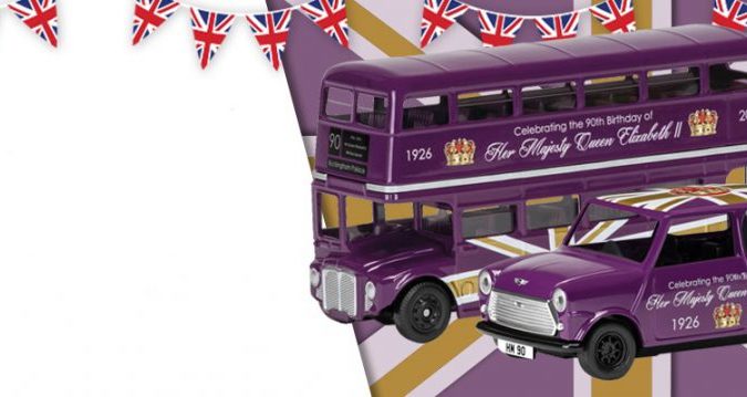 WIN Queen’s 90th Birthday souvenir models by Corgi