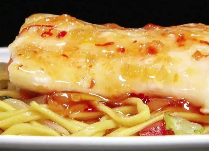 Warming Up With a Baked Chilli Cod & Noodles